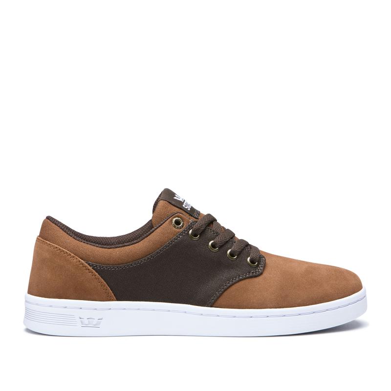 Buty Supra CHINO COURT - Sneakersy Niskie Męskie - Brązowe (BZAN-08591)